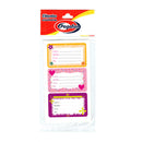 Etiqueta escolar corazón y estrellas Pegafan.