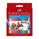 Marcador Fiesta 12 unidades Faber Castell.