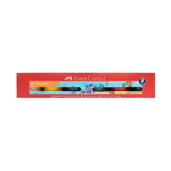 Tempera de 30ml 6 unidades