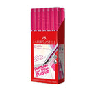 Boligrafo fino redondo rosado