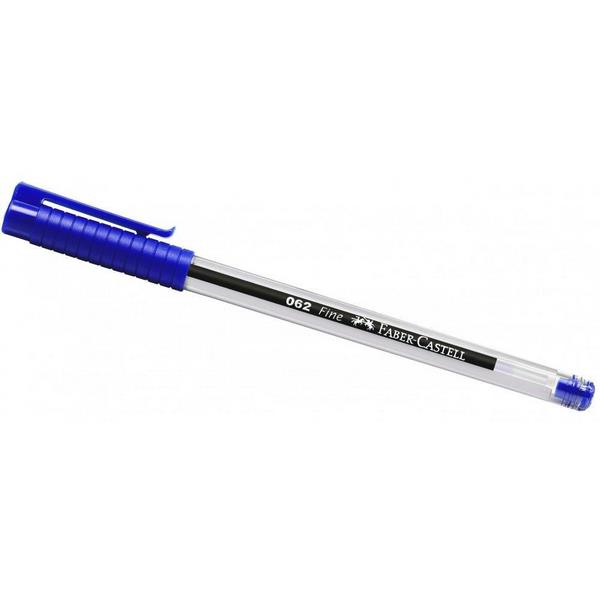 Bolígrafo 062 azul fino.