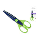 Tijera 6" zig zag mango verde