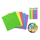 Fieltro 8x8" 5u colores pastel