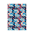 Cartulina 50x70 estampada metal clásicos Cubismo azul Primavera.