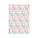 Cartulina 50x70 estampada metal clásicos Triángulos pastel Primavera.