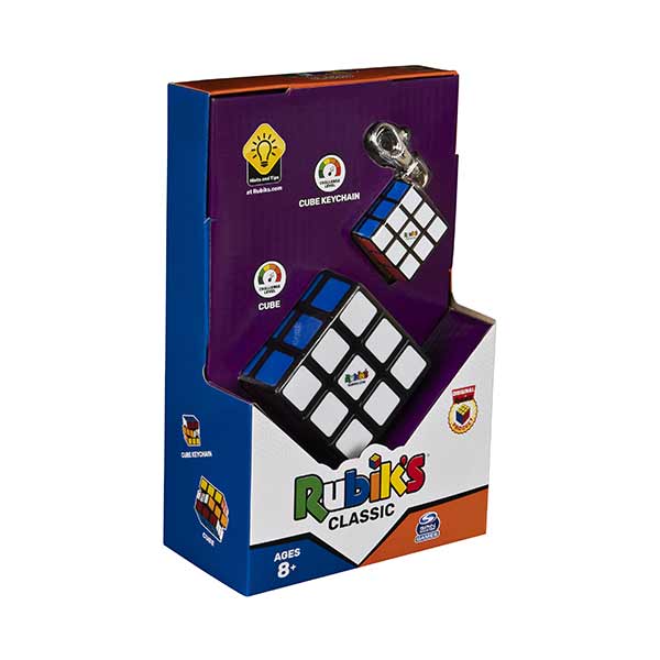 Set cubo Rubiks y llavero