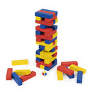 Juego de mesa torre de equilibrio arco íris