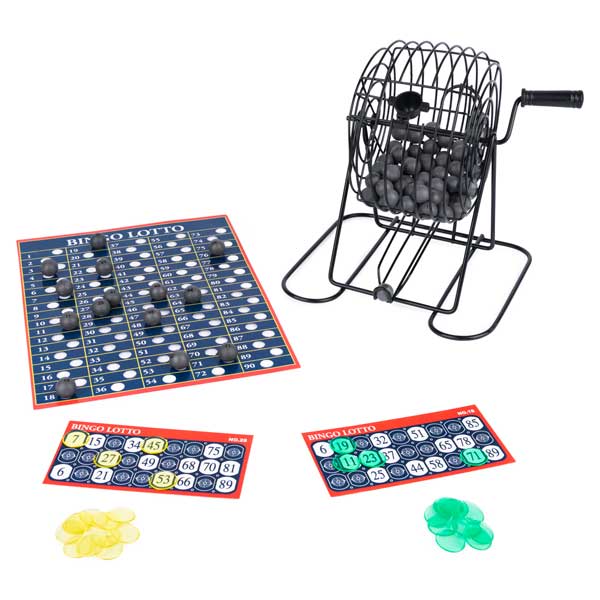 Juego de mesa bingo con tómbola