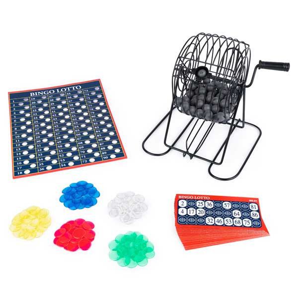 Juego de mesa bingo con tómbola