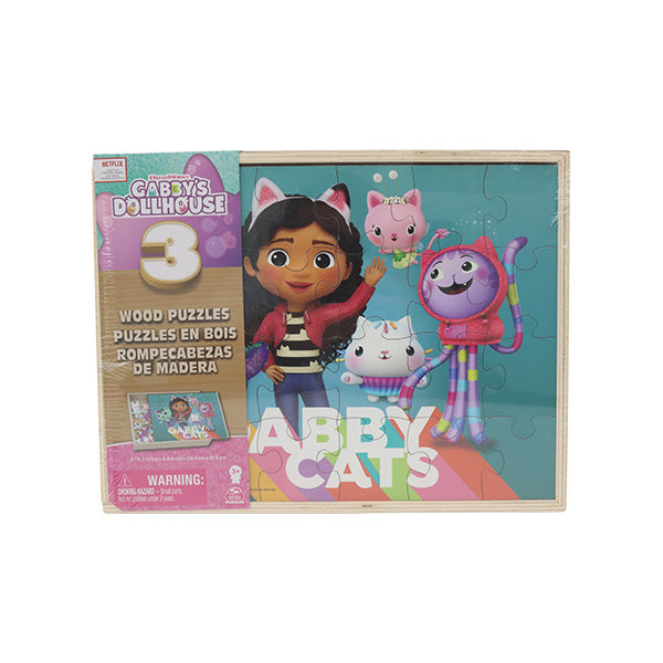 Rompecabezas de madera 3 pack Gabbys´s Dollhouse