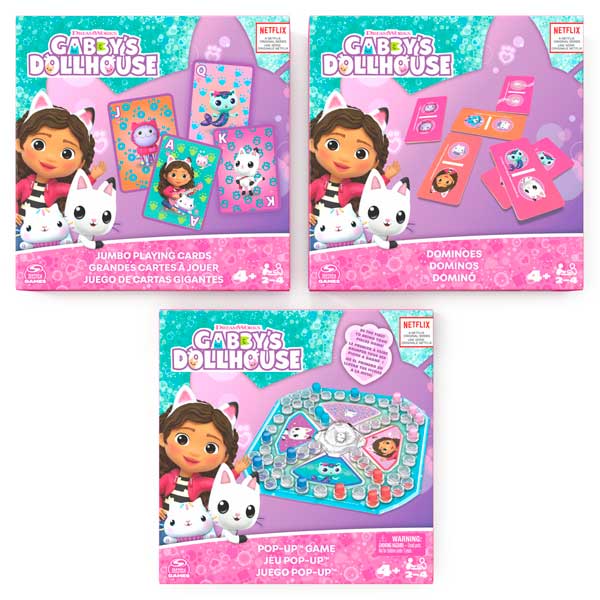 Juego de mesa 3 pack Gabby´s Dollhouse