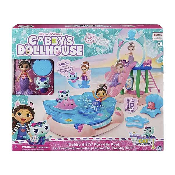 Set piscina gatástica Gabby's Dollhouse