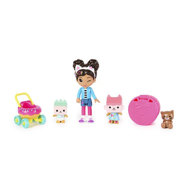 Set figuras cuidado gatitos Gabby's Dollhouse