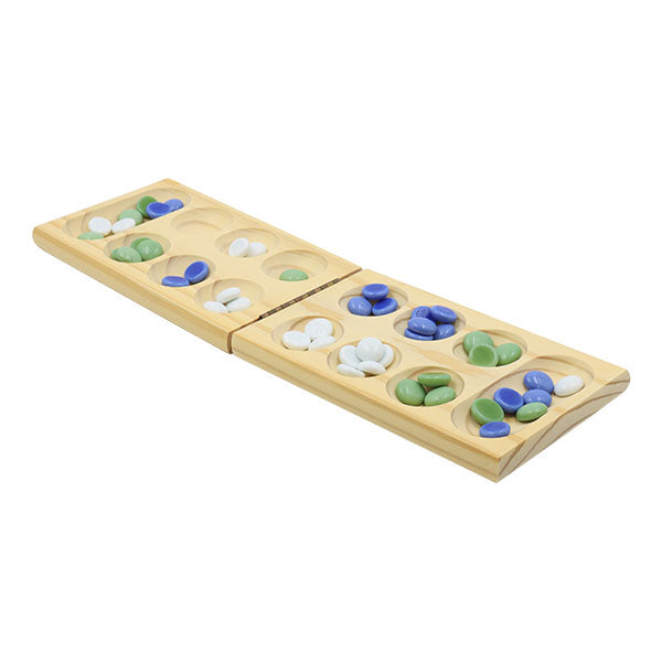 Juego de mesa mancala de madera