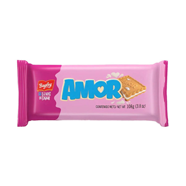 Bagley galleta amor rellena sabor almendra