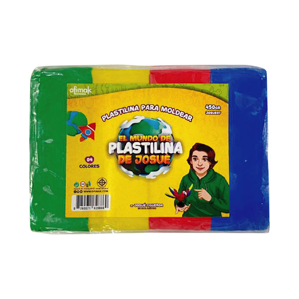 Plastilina barra 400g 14u