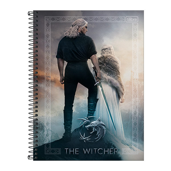 Cuaderno tapa dura, espiral The Witcher 80 hojas.