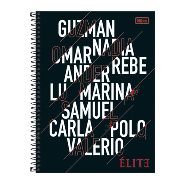 Cuaderno tapa dura espiral Elite 80 hojas.