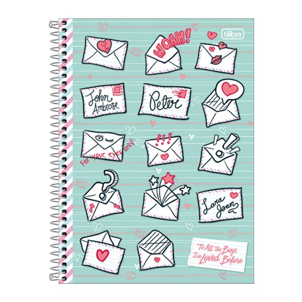 Cuaderno tapa dura espiral To All The Boys 80 hoja