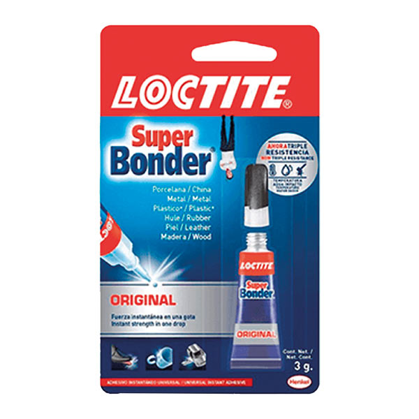 Super Bonder original 3 gramos Loctite.