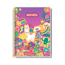 Cuaderno universitario resorte tapa dura 80 hojas Atrevida Credeal.