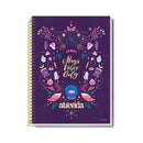 Cuaderno universitario resorte tapa dura 80 hojas Atrevida Credeal.