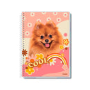 Cuaderno universitario resorte tapa dura 80 hojas Mimo Credeal.