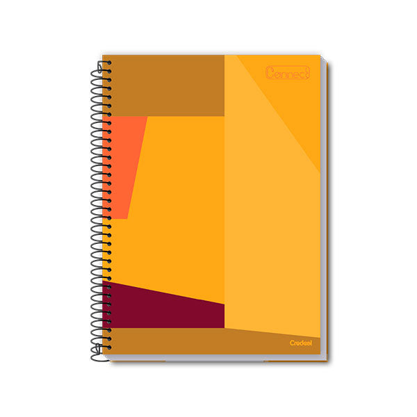 Cuaderno universitario resorte tapa dura 80 hojas Connect Credeal.