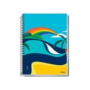 Cuaderno colegial resorte tapa dura 80 hojas Original arts Credeal.