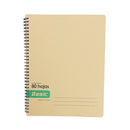 Cuaderno Kraft rayado resorte 80 hojas 21x27.5cm Basic.
