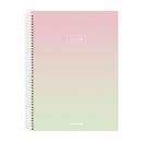 Cuaderno resorte tapa dura Clean 80 hojas Sao Domingo
