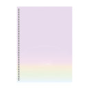 Cuaderno resorte tapa dura Clean 160 hojas Sao Domingo