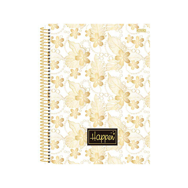 Cuaderno resorte tapa dura Happen 80 hojas Sao Domingo