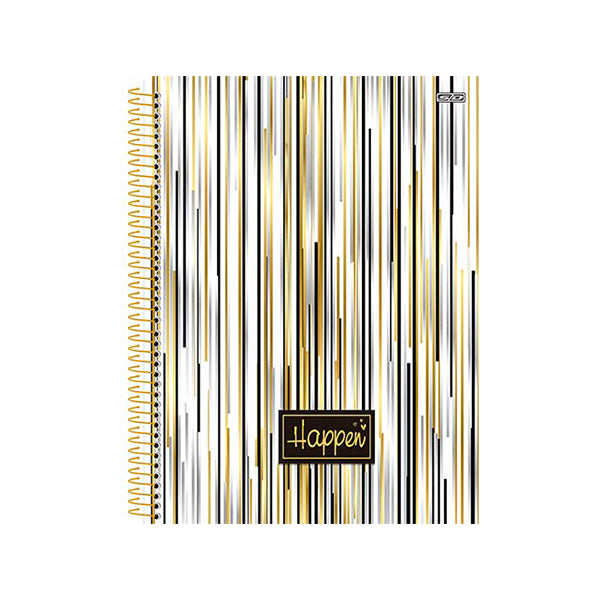 Cuaderno resorte tapa dura Happen 80 hojas Sao Domingo