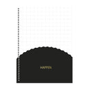 Cuaderno resorte tapa dura Happen 80 hojas Sao Domingo