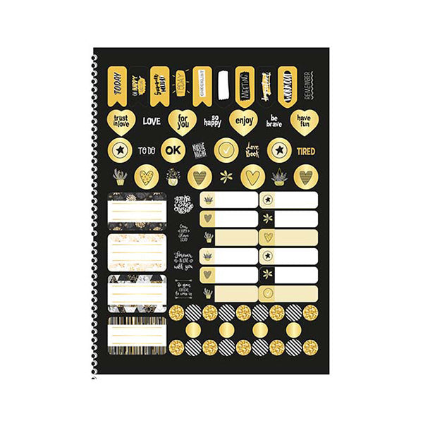 Cuaderno resorte tapa dura Happen 80 hojas Sao Domingo