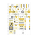 Cuaderno resorte tapa dura Happen 80 hojas Sao Domingo