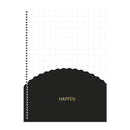 Cuaderno resorte tapa dura Happen 160 hojas Sao Domingo