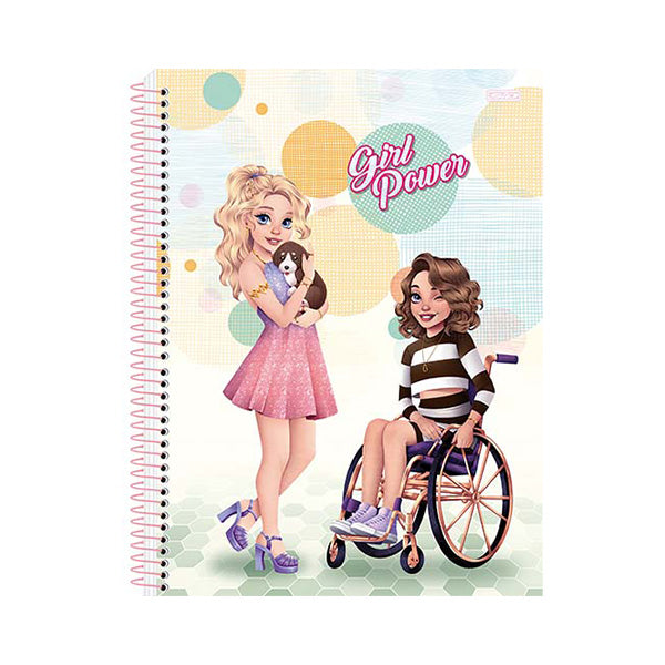 Cuaderno resorte tapa dura Girl 80 hojas Sao Domingo