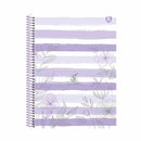 Cuaderno resorte tapa dura Lavender 80 hojas Sao Domingo