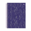 Cuaderno resorte tapa dura Lavender 80 hojas Sao Domingo