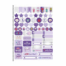 Cuaderno resorte tapa dura Lavender 80 hojas Sao Domingo