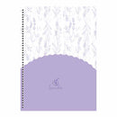 Cuaderno resorte tapa dura Lavender 80 hojas Sao Domingo