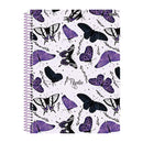 Cuaderno resorte tapa dura Butterfly 80 hojas Sao Domingo