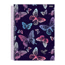 Cuaderno resorte tapa dura Butterfly 80 hojas Sao Domingo