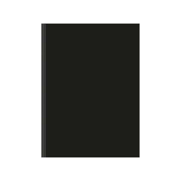 Cuaderno cosido tapa dura negro 100 hojas Sao Domingo