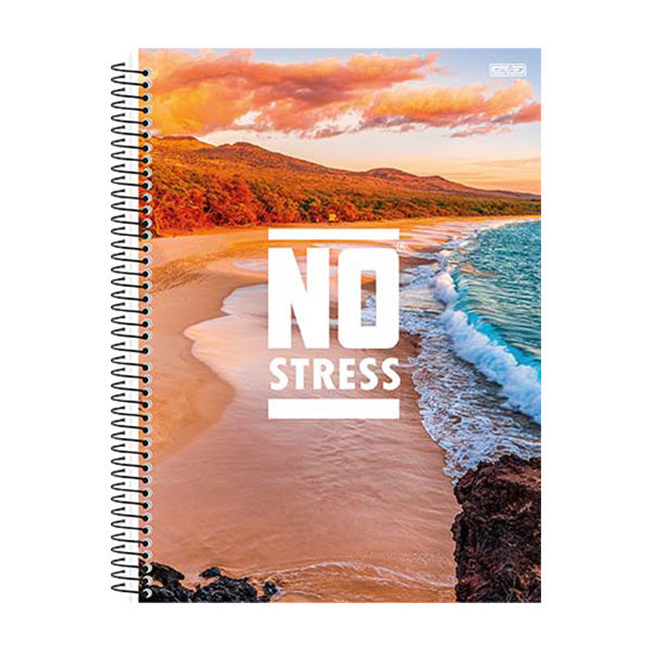 Cuaderno resorte tapa dura No Stress 80 hojas Sao Domingo