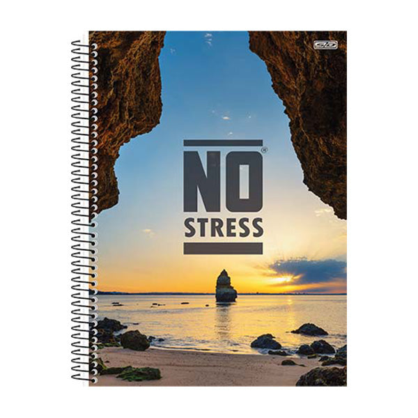 Cuaderno resorte tapa dura No Stress 80 hojas Sao Domingo