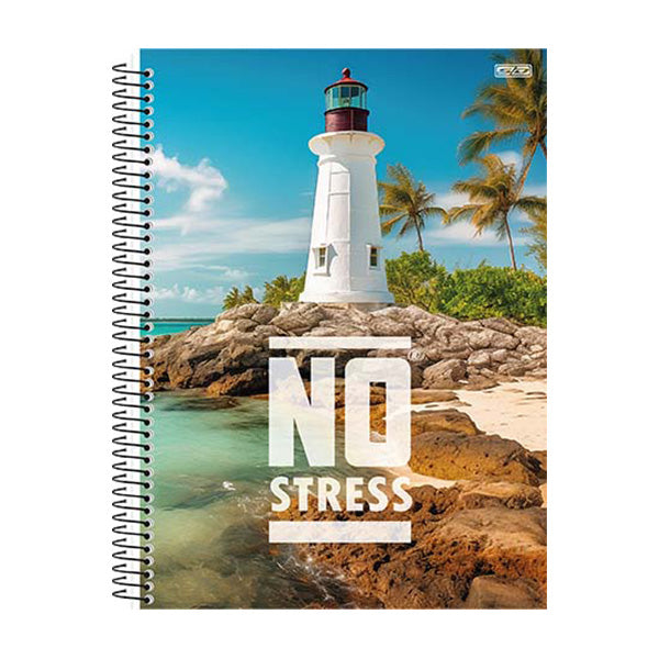 Cuaderno resorte tapa dura No Stress 80 hojas Sao Domingo