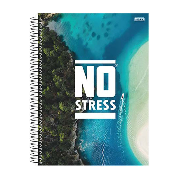 Cuaderno resorte tapa dura No Stress 80 hojas Sao Domingo